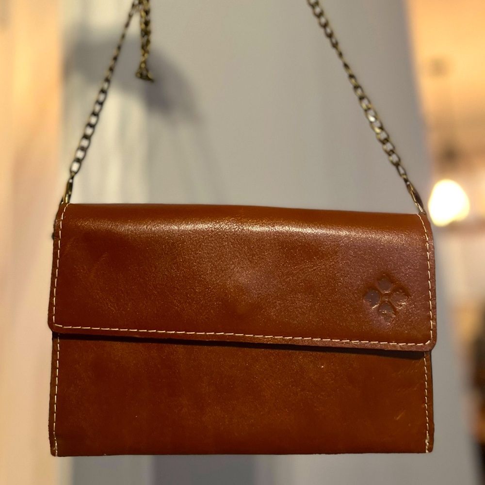 Patricia Nash Leather Chain Link Wallet Purse